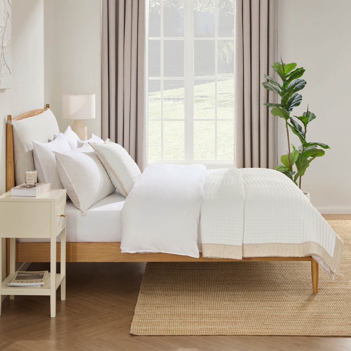 Rotterdam Light Wood Bed Frame - Natural - DUSK