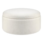 Round Storage Pouffe - Warm Natural - DUSK