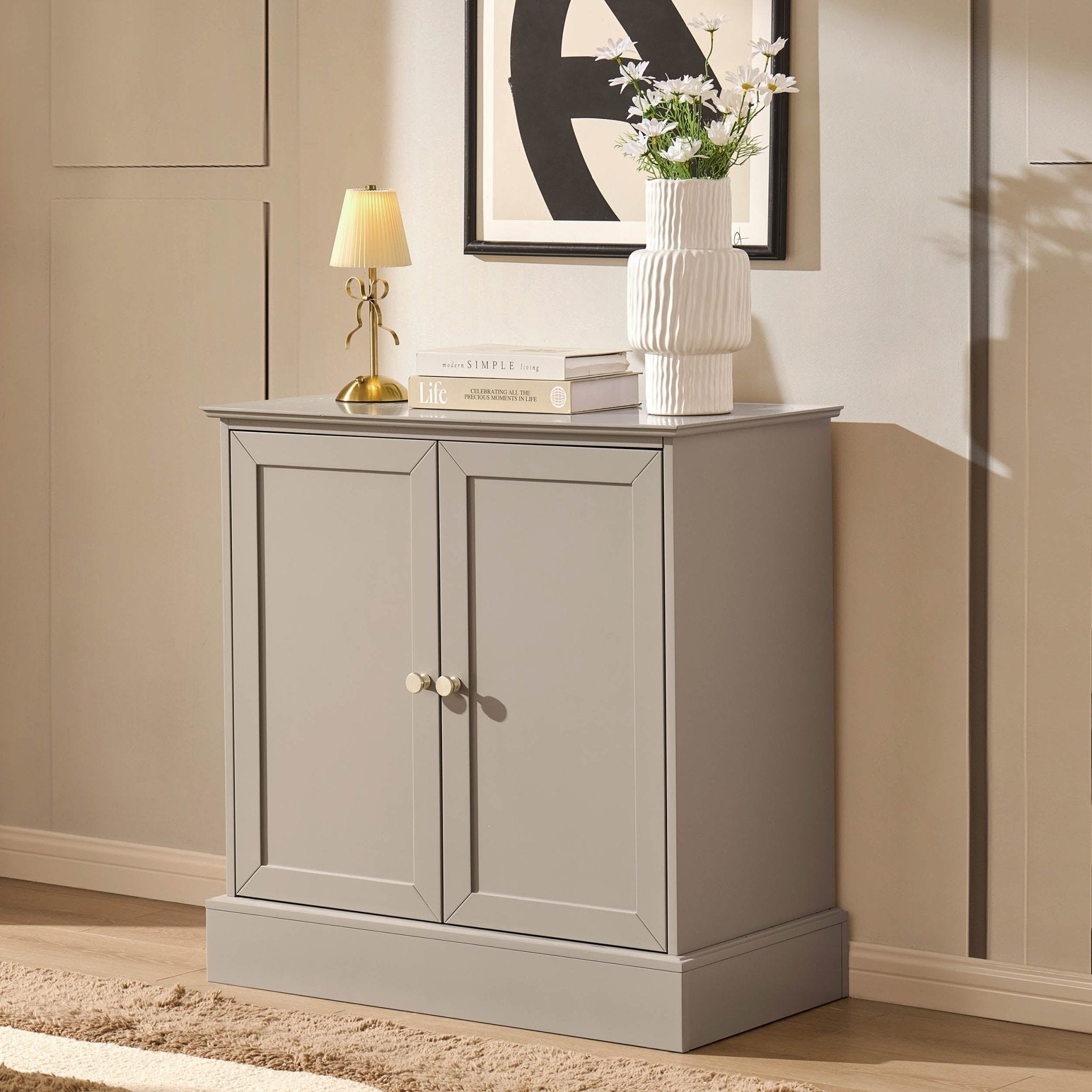 Ruby 2 Door Sideboard - Taupe - DUSK
