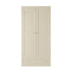 Ruby 2 Door Wardrobe with Drawer - Cream - DUSK
