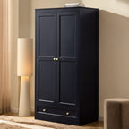 Ruby 2 Door Wardrobe with Drawer - Midnight - DUSK