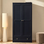 Ruby 2 Door Wardrobe with Drawer - Midnight - DUSK