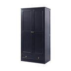 Ruby 2 Door Wardrobe with Drawer - Midnight - DUSK