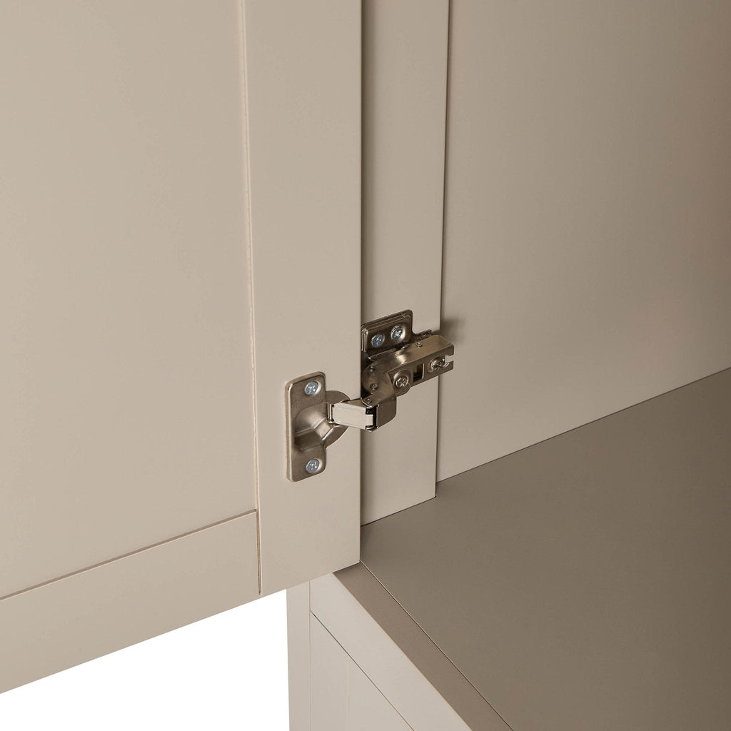 Ruby 2 Door Wardrobe with Drawer - Taupe - DUSK