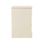 Ruby 2 Drawer Bedside Table - Cream - DUSK