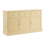 Ruby 3 Door Sideboard with Drawers - Butter Yellow - DUSK
