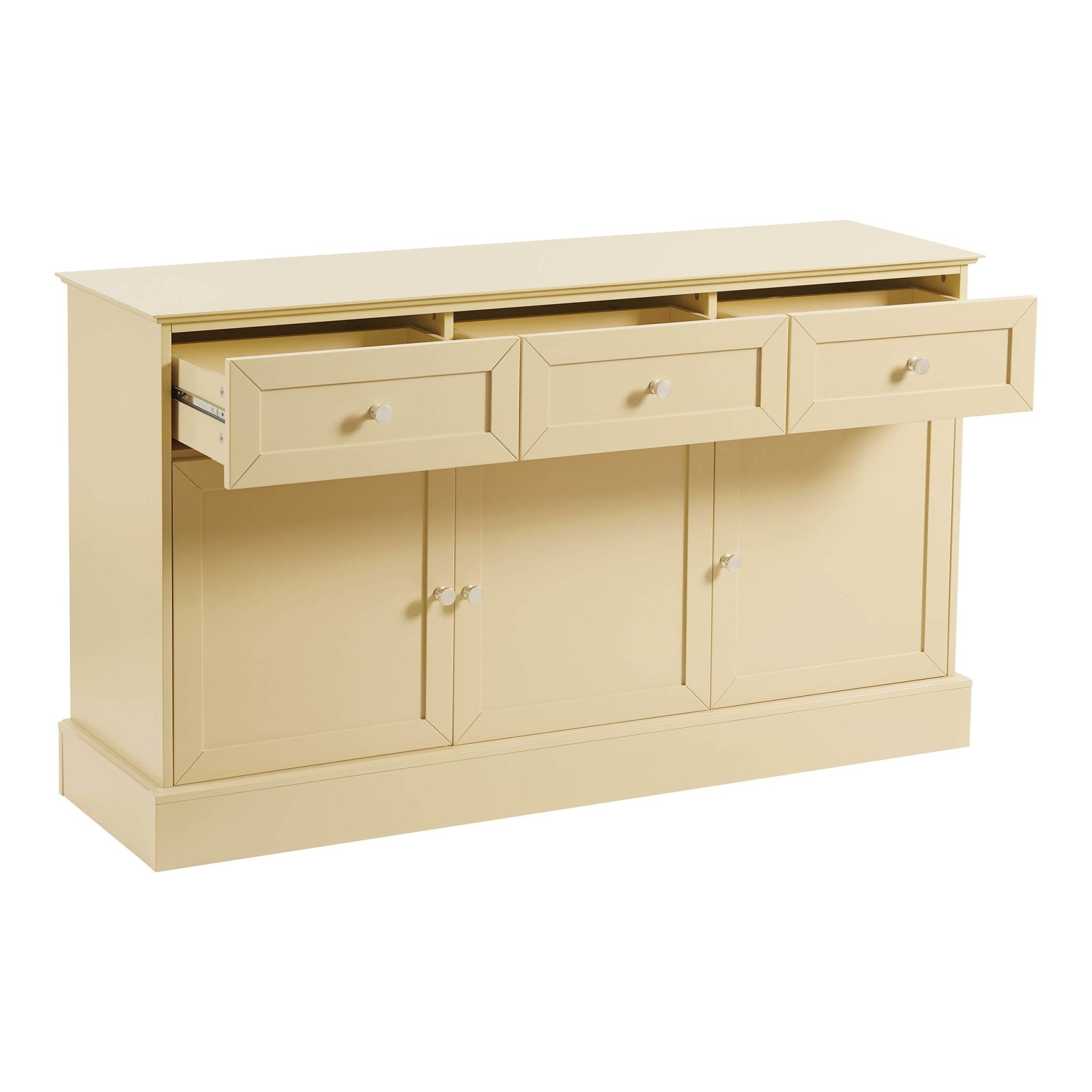 Ruby 3 Door Sideboard with Drawers - Butter Yellow - DUSK