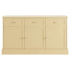 Ruby 3 Door Sideboard with Drawers - Butter Yellow - DUSK
