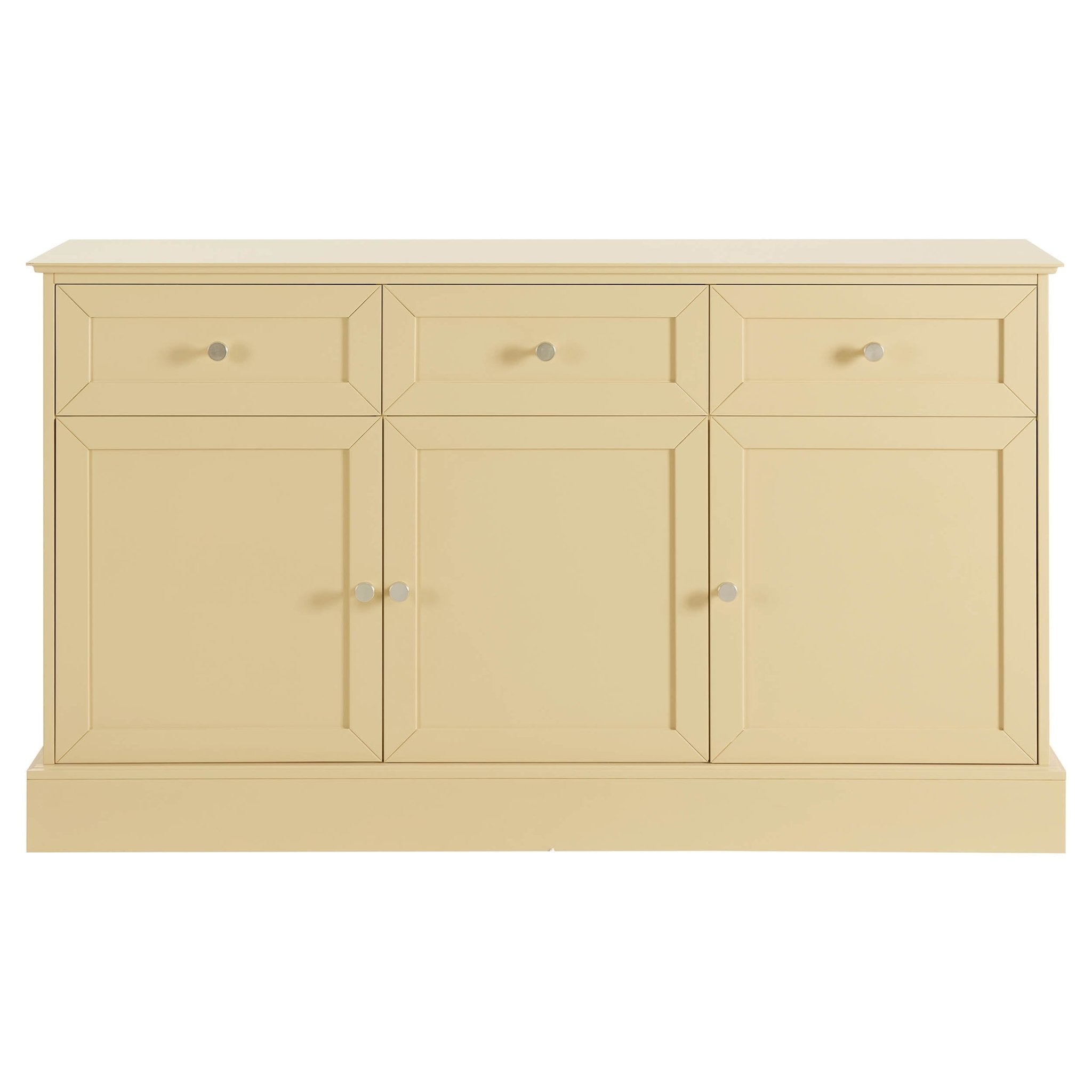Ruby 3 Door Sideboard with Drawers - Butter Yellow - DUSK