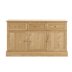 Ruby 3 Door Sideboard with Drawers - Light Wood - DUSK