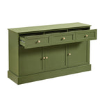 Ruby 3 Door Sideboard with Drawers - Olive - DUSK