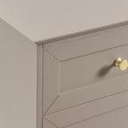 Ruby 3 Door Sideboard with Drawers - Taupe - DUSK