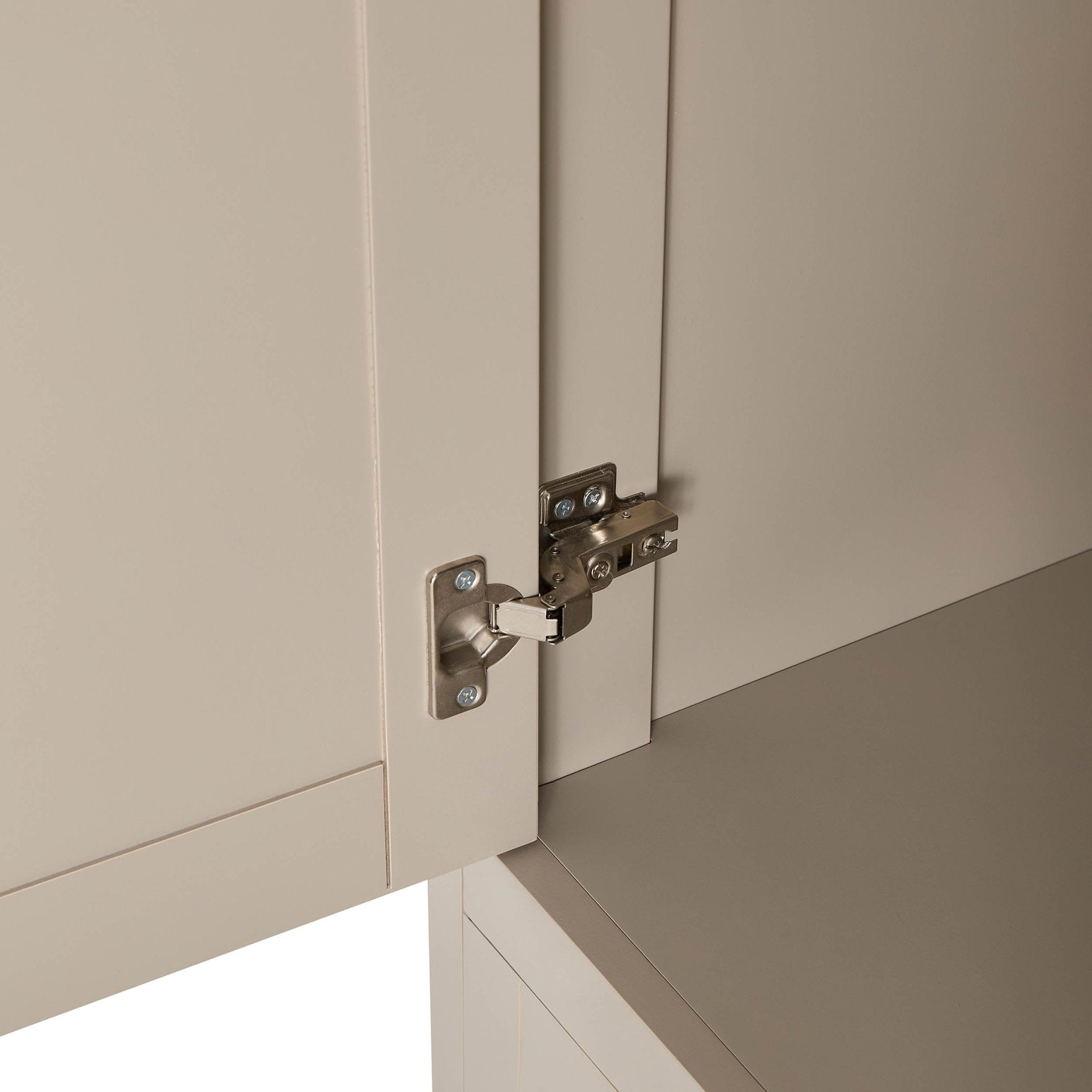 Ruby 3 Door Wardrobe 2 Drawers - Taupe - DUSK