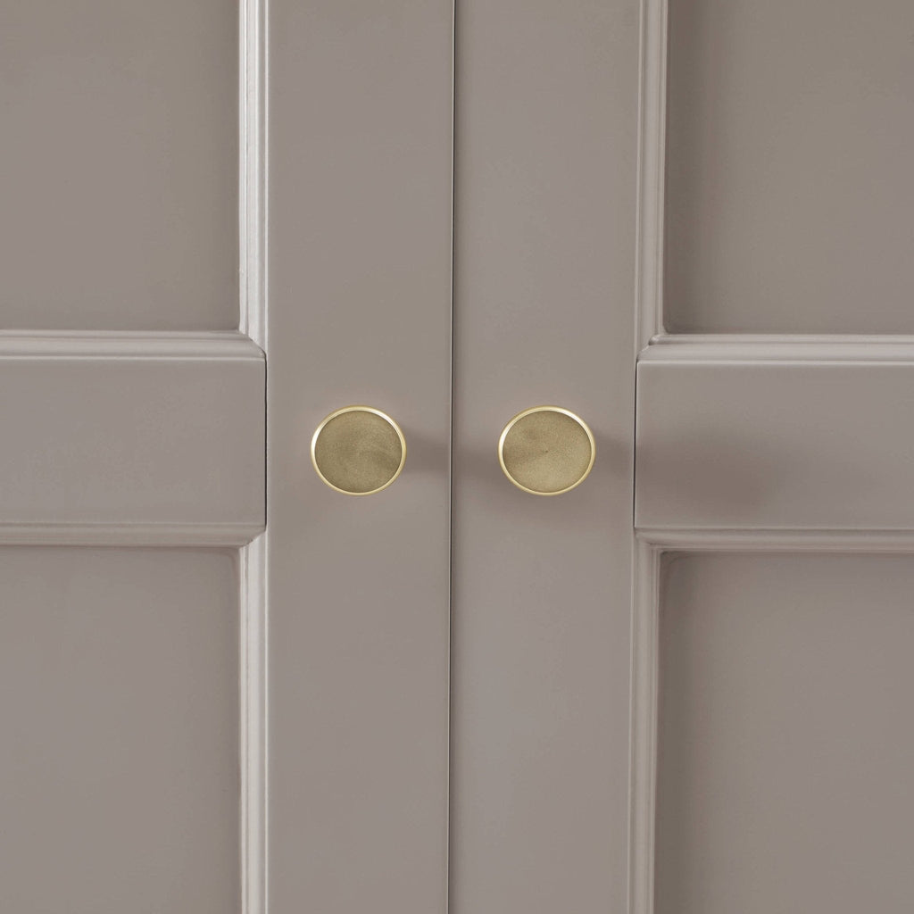 Ruby 3 Door Wardrobe with Drawers - Taupe - DUSK