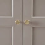 Ruby 3 Door Wardrobe with Drawers - Taupe - DUSK