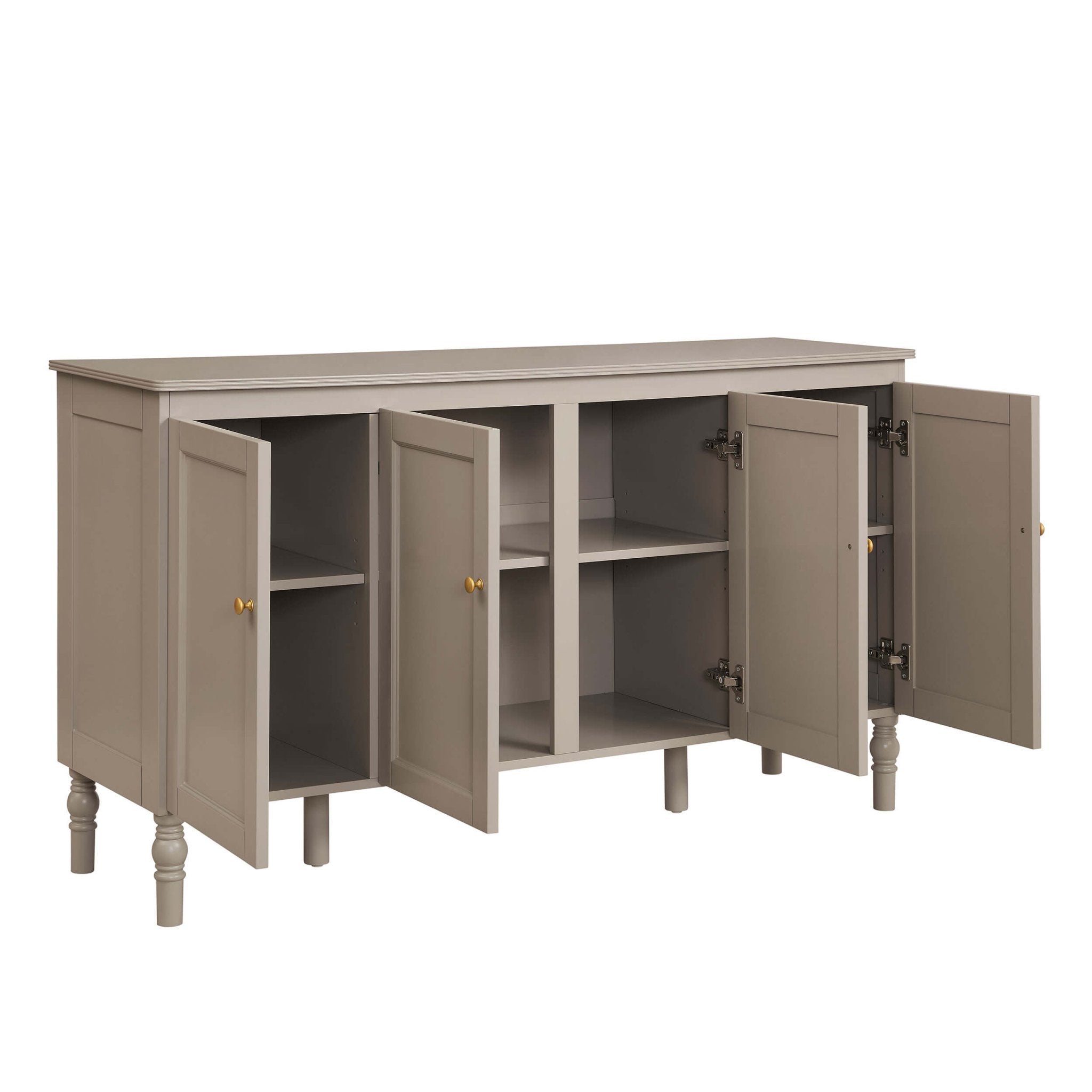 Ruby 4 Door Sideboard - Taupe - DUSK