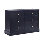 Ruby 6 Drawer Chest - Midnight - DUSK