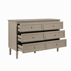 Ruby 6 Drawer Chest - Taupe - DUSK