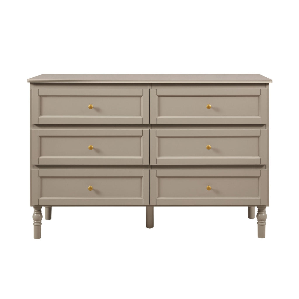 Ruby 6 Drawer Chest - Taupe - DUSK
