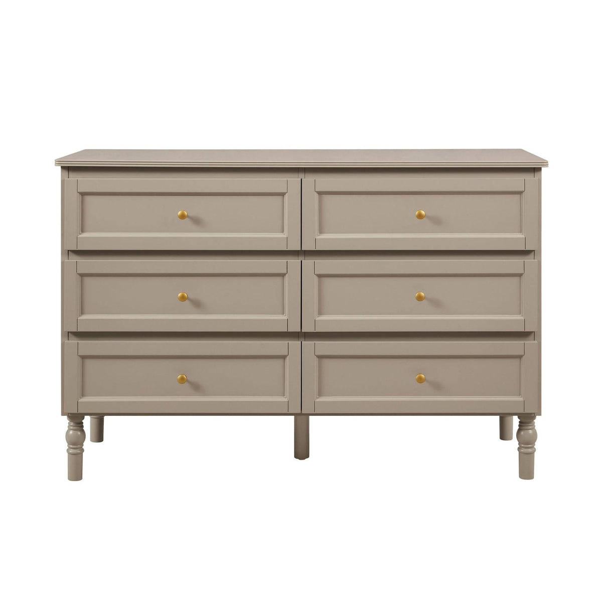 Ruby 6 Drawer Chest - Taupe - DUSK