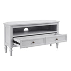 Ruby Corner TV Unit - Washed Stone - DUSK