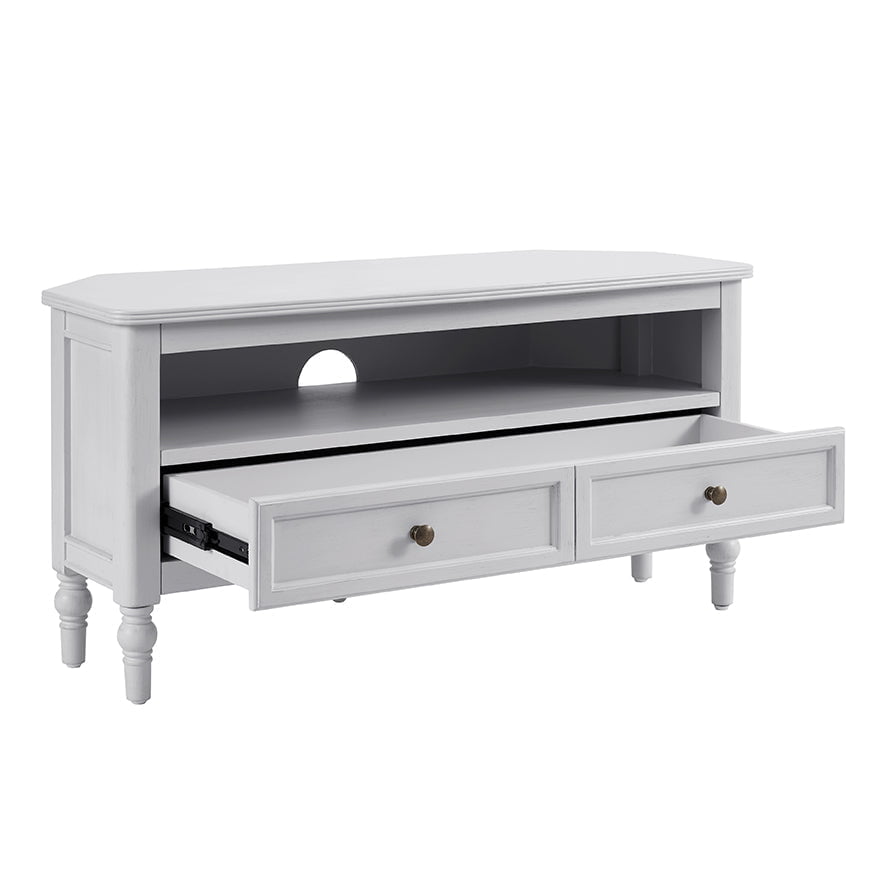Ruby Corner TV Unit - Washed Stone - DUSK