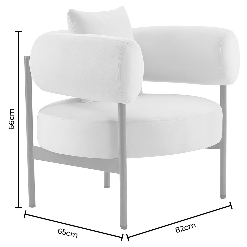 Sabrina Accent Chair - Ecru - DUSK
