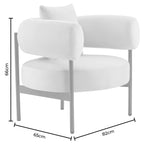 Sabrina Accent Chair - Ecru - DUSK