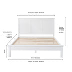 Salcombe Bed Frame - White - DUSK