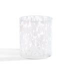 Sarda Dotty Glass Tumblers - Set of 4 - White - DUSK