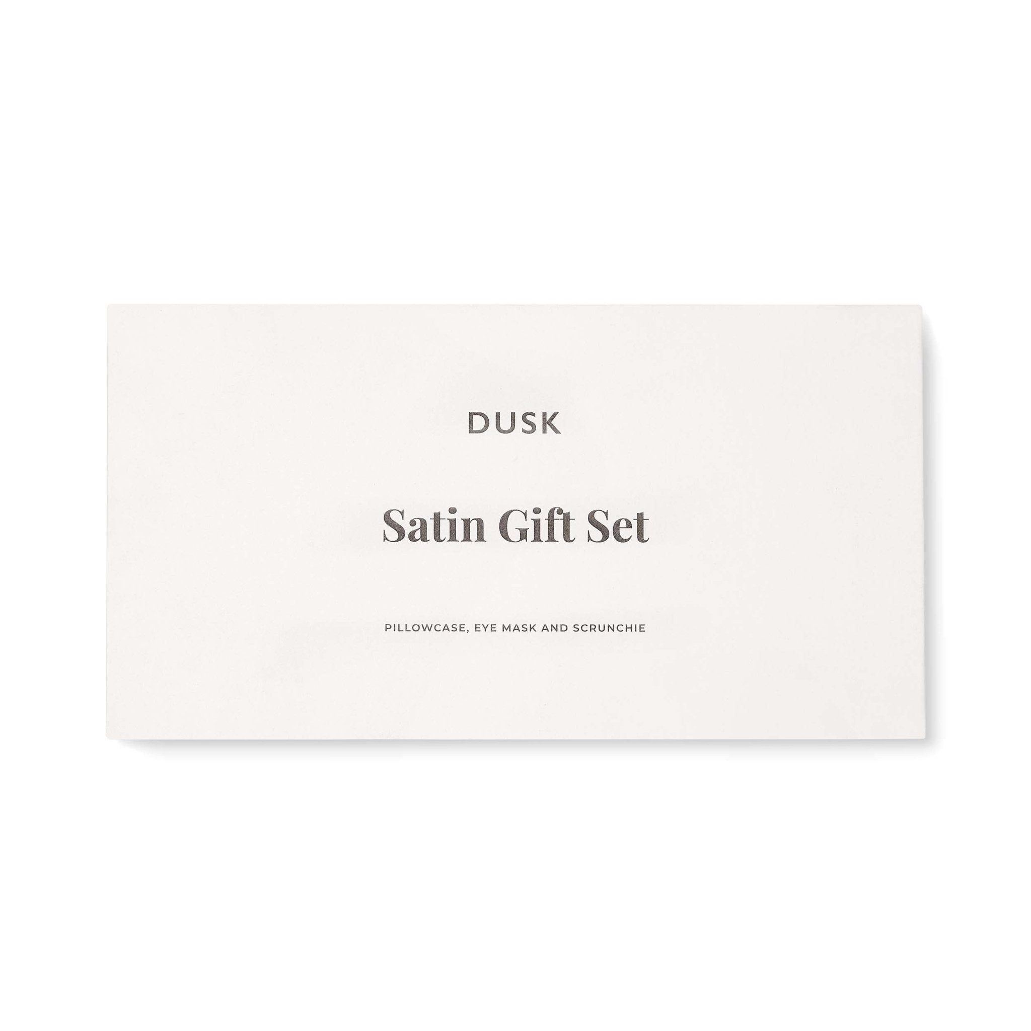 Satin Gift Set - Pillowcase, Eyemask and Hair Tie - Sage - DUSK