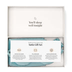 Satin Gift Set - Pillowcase, Eyemask and Hair Tie - Sage - DUSK