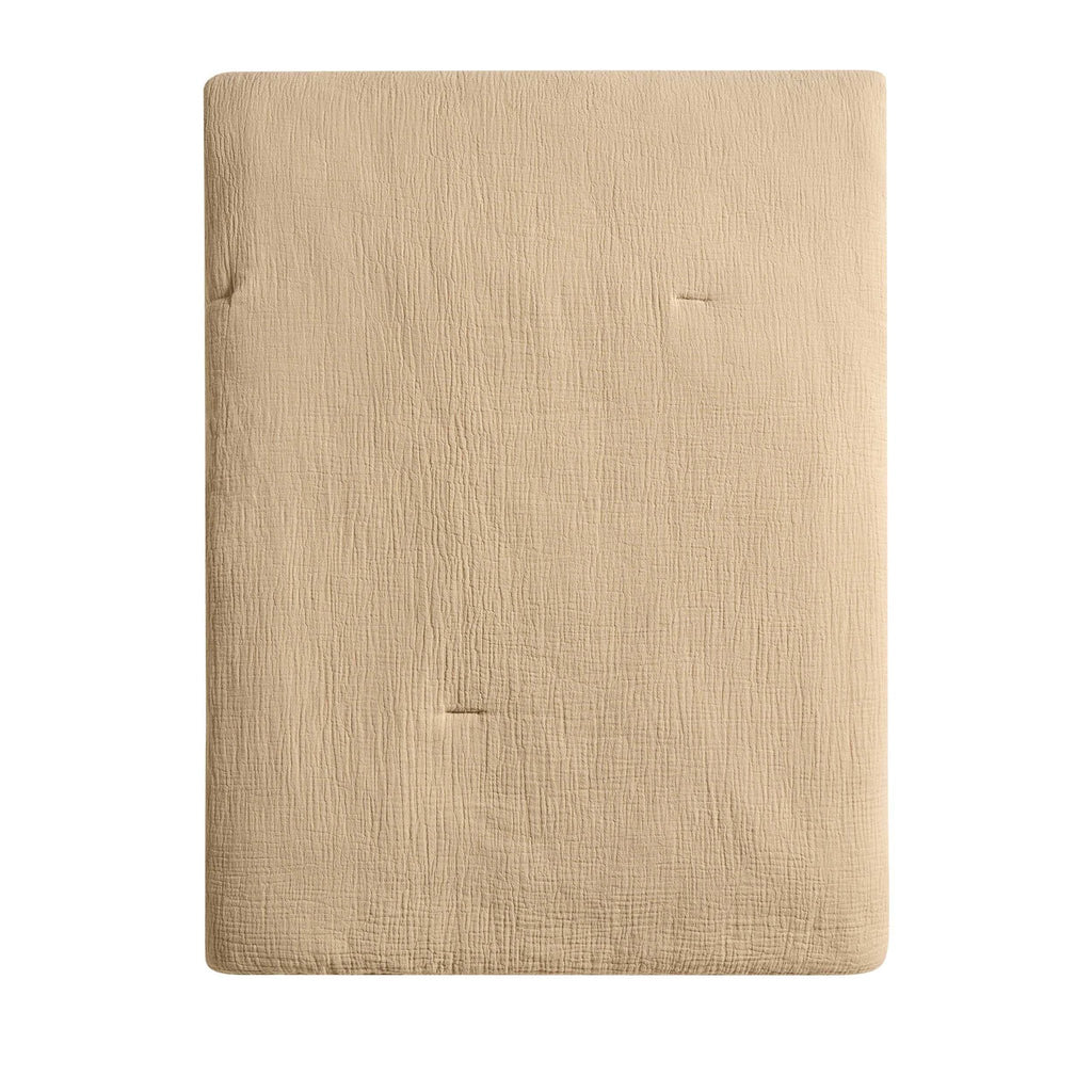 Savannah Four Layer Quilted Tufted Muslin Bedspread - Oat - DUSK