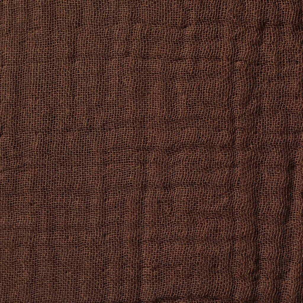 Savannah Set of 2 Tufted Muslin Cushion Covers - Chocolate - DUSK