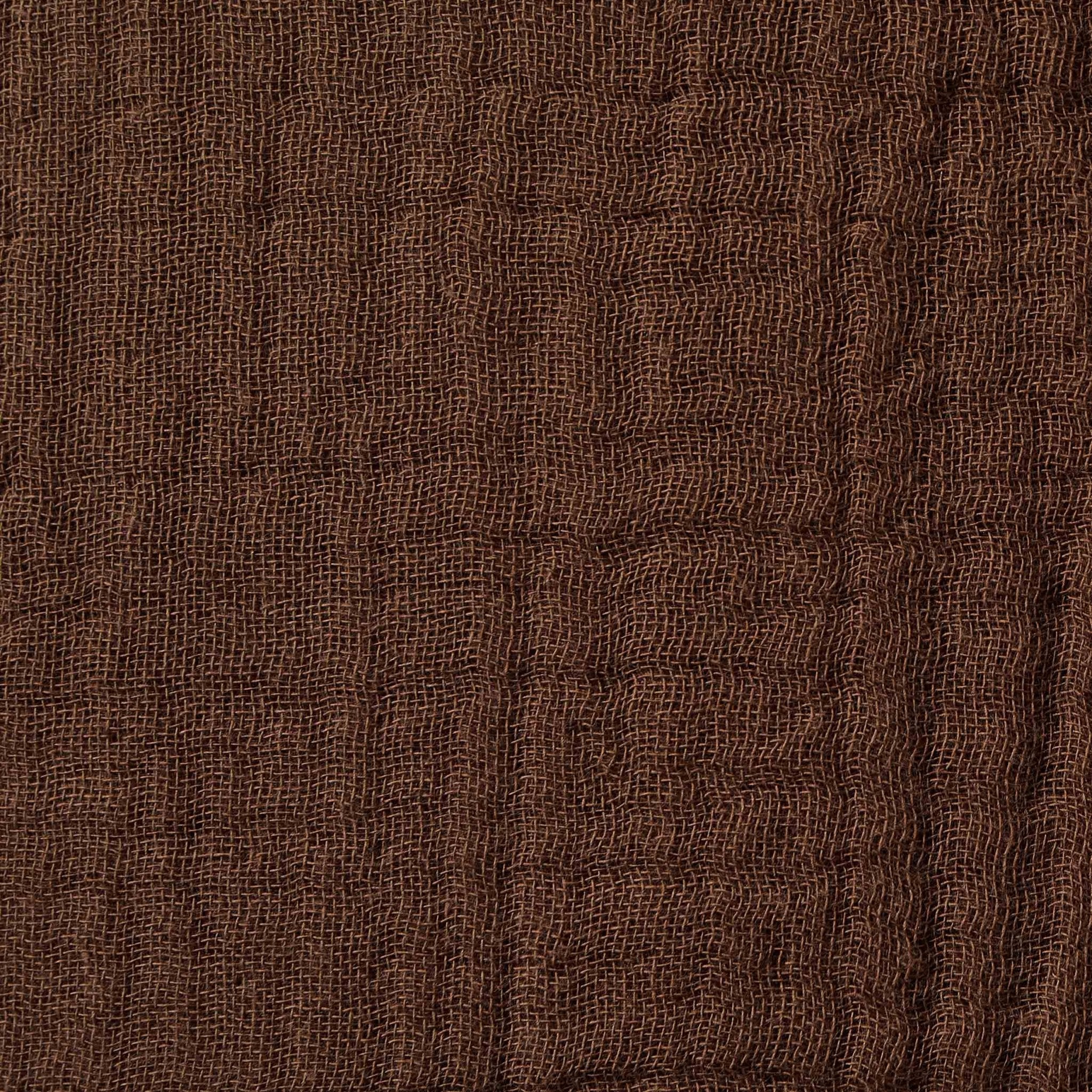 Savannah Set of 2 Tufted Muslin Cushion Covers - Chocolate - DUSK
