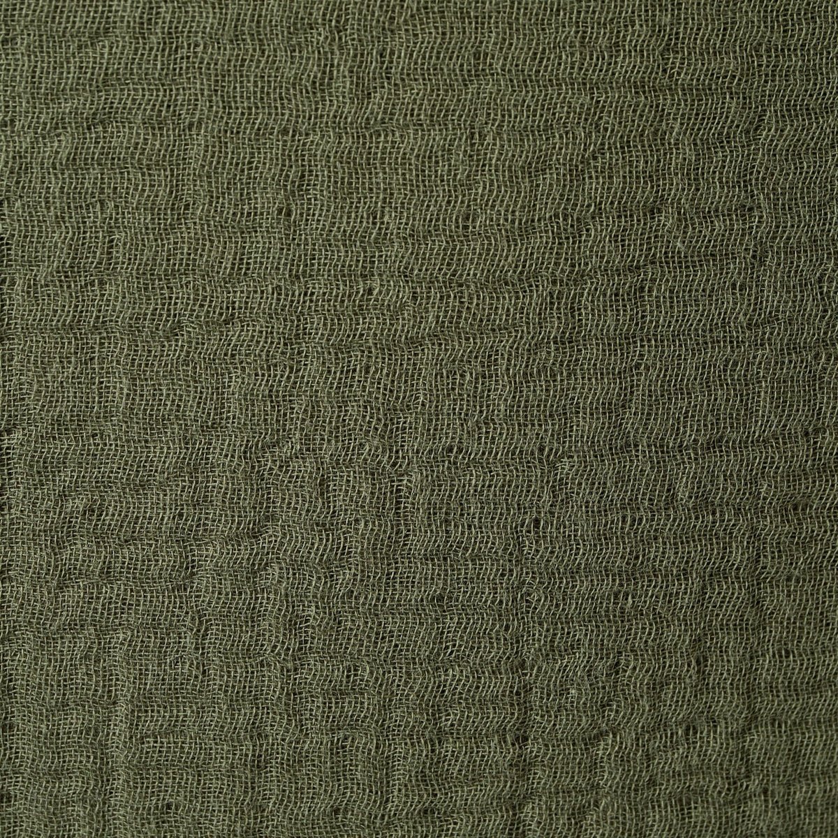 Savannah Set of 2 Tufted Muslin Cushion Covers - Olive Green - DUSK