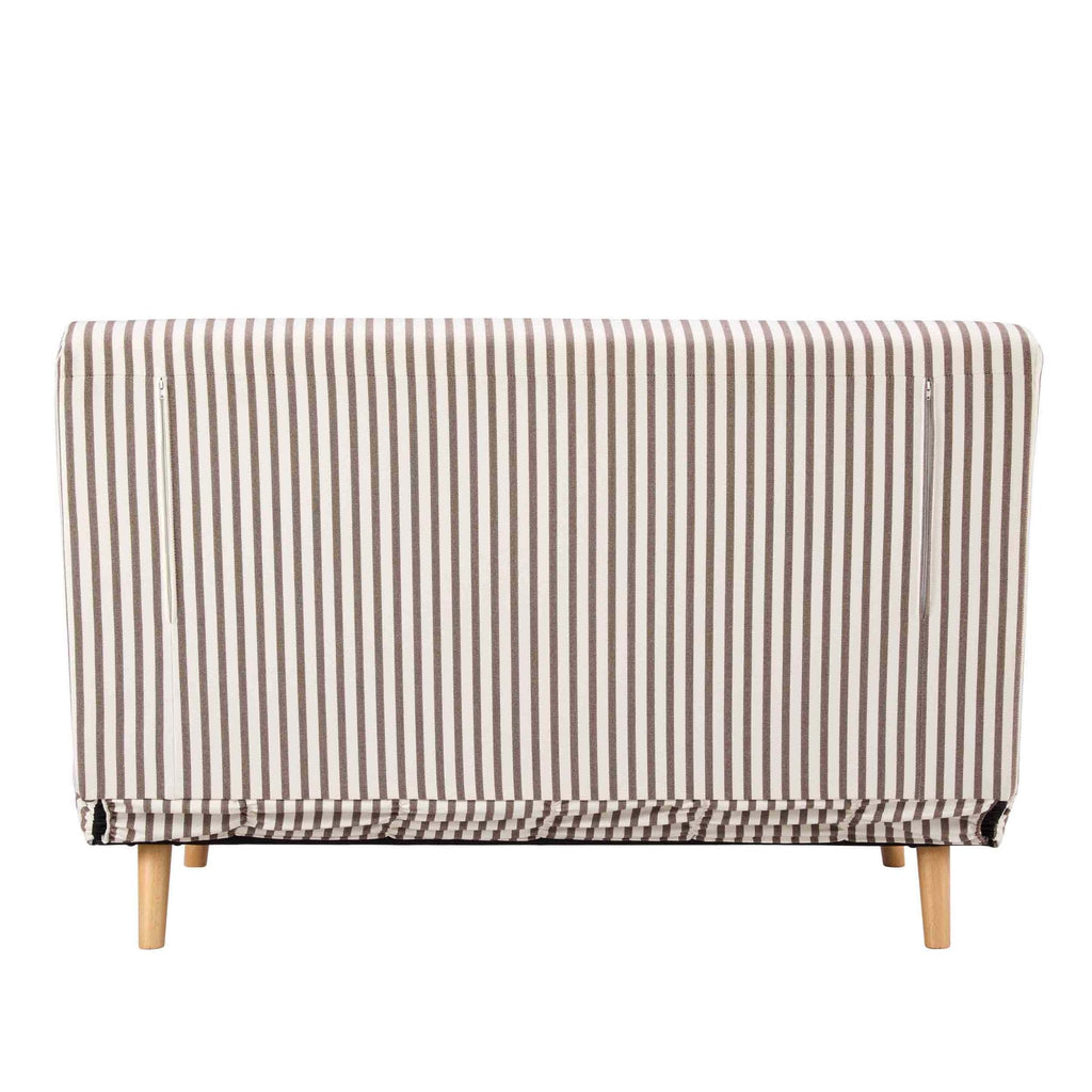 Seattle Double Click Clack Sofa Bed - Chocolate Stripe - DUSK