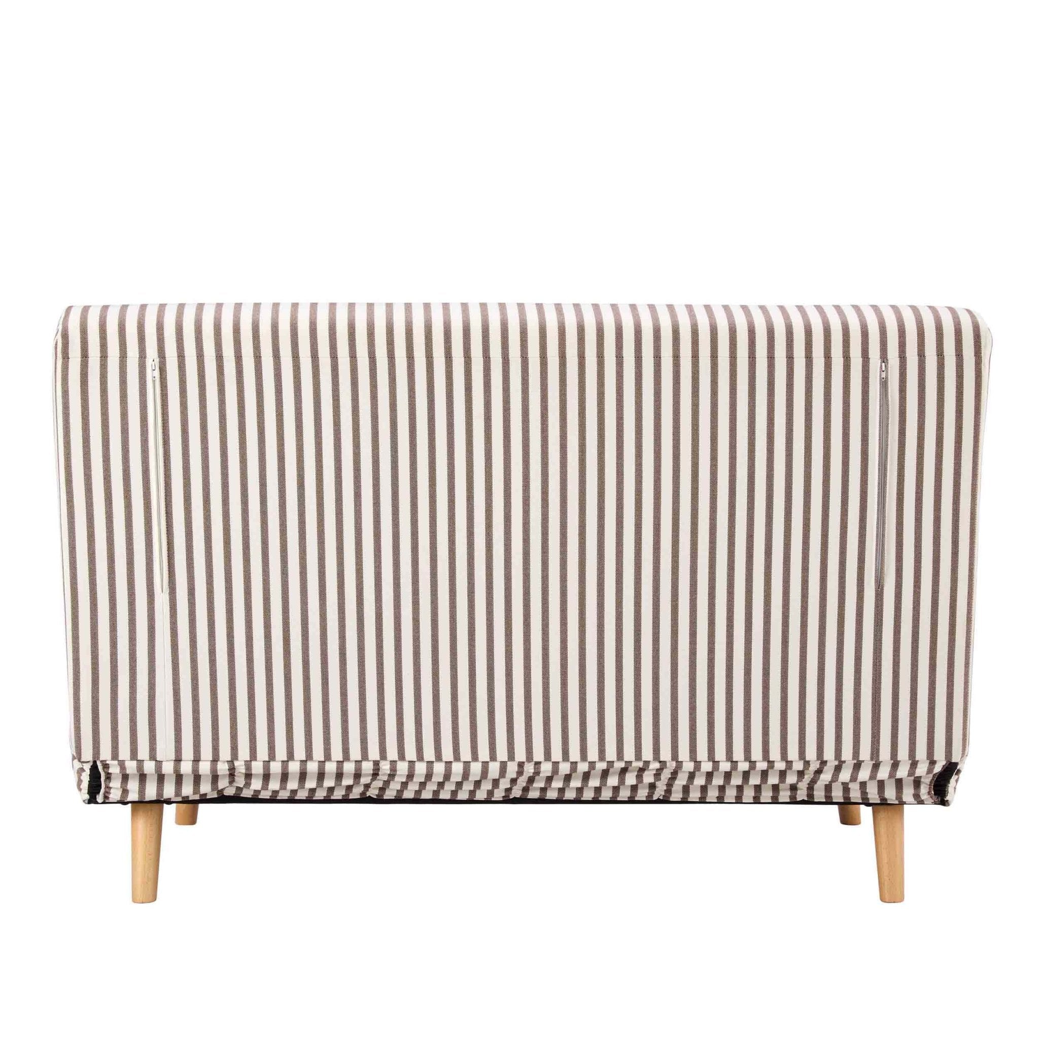 Seattle Double Click Clack Sofa Bed - Chocolate Stripe - DUSK