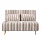 Seattle Double Click Clack Sofa Bed - Chocolate Stripe - DUSK