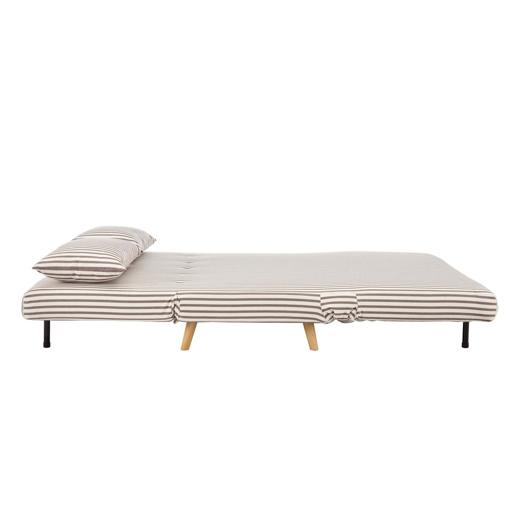 Seattle Double Click Clack Sofa Bed - Chocolate Stripe - DUSK