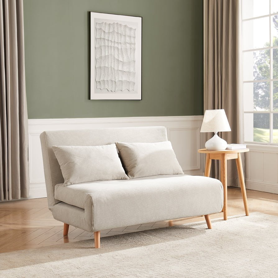 Seattle Double Click Clack Sofa Bed - Corduroy - Pebble - DUSK