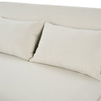 Seattle Double Click Clack Sofa Bed - Cream Linen - DUSK