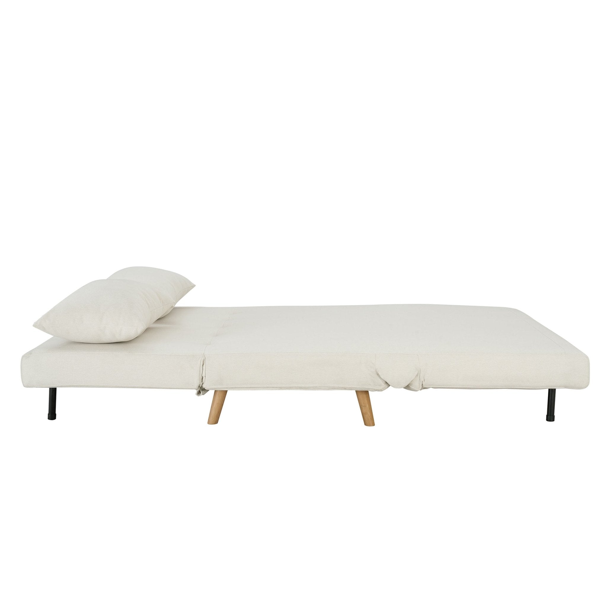 Seattle Double Click Clack Sofa Bed - Cream Linen - DUSK
