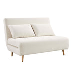 Seattle Double Click Clack Sofa Bed - Teddy Cream - DUSK