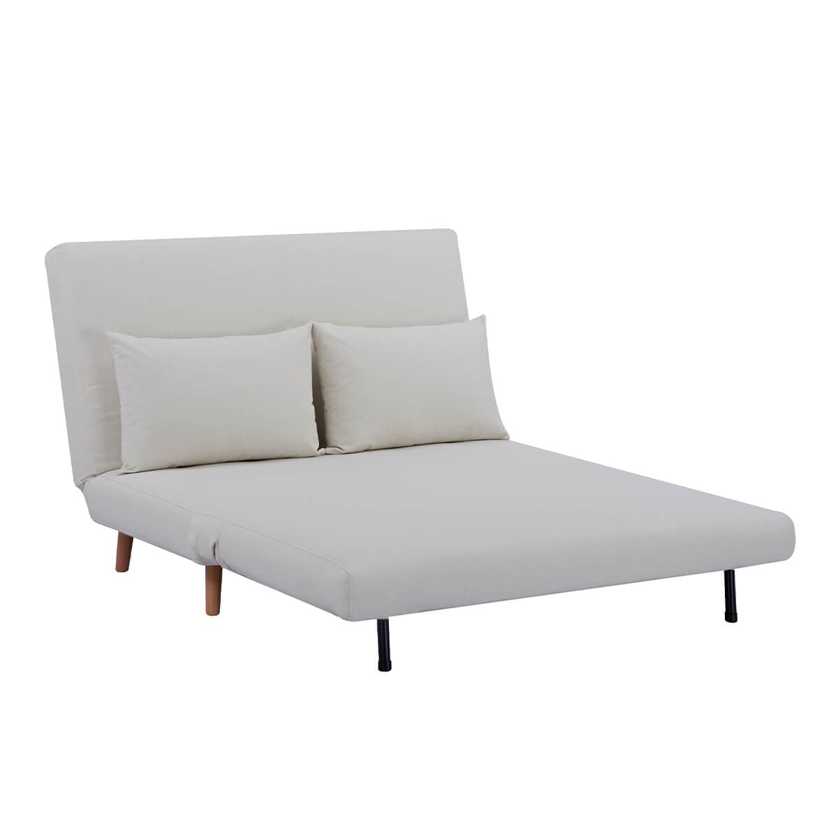 Seattle Double Click Clack Sofa Bed - Warm Natural - DUSK