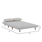 Seattle Double Click Clack Sofa Bed - Warm Natural - DUSK