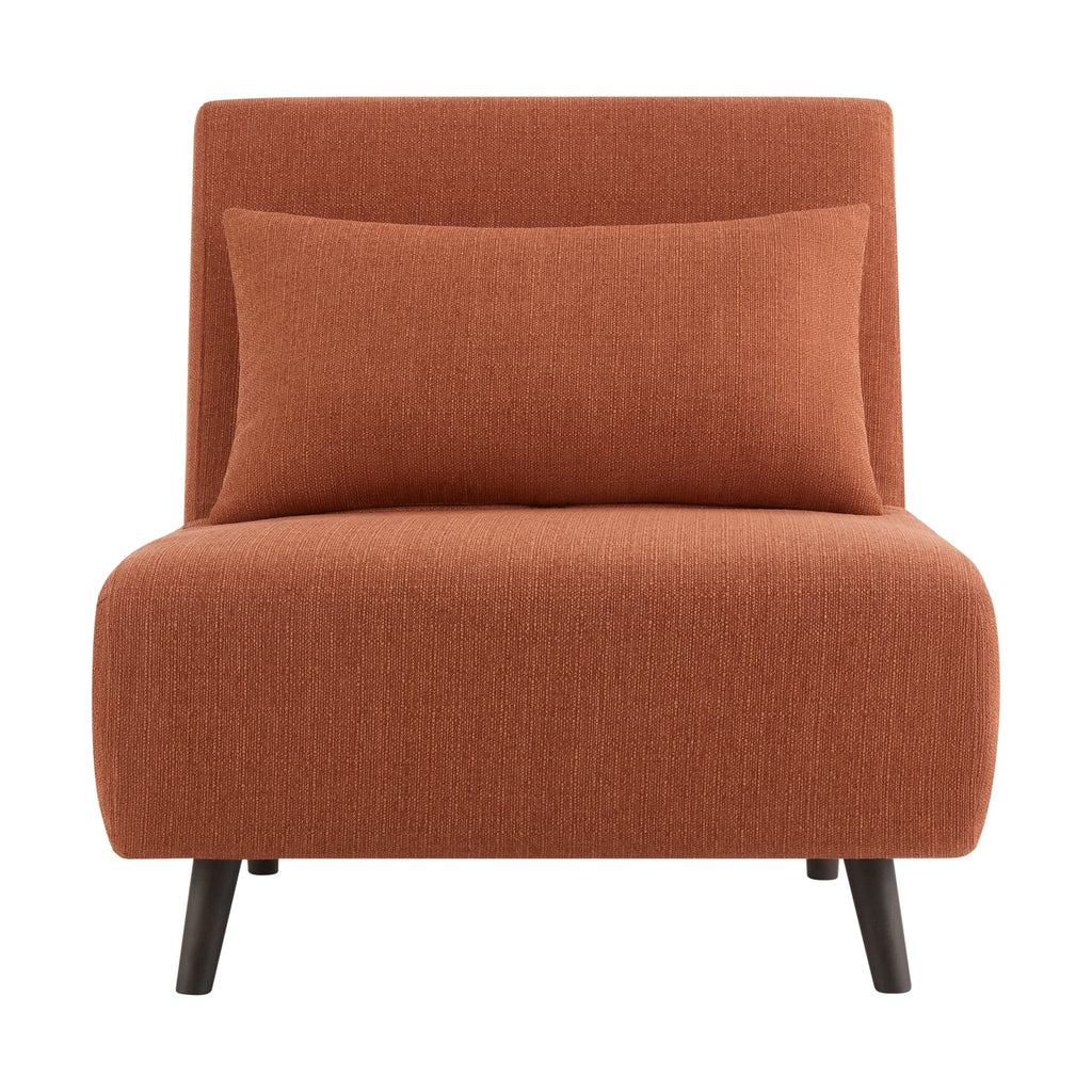 Seattle Single Click Clack Sofa Bed - Burnt Orange - DUSK