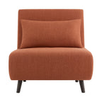 Seattle Single Click Clack Sofa Bed - Burnt Orange - DUSK
