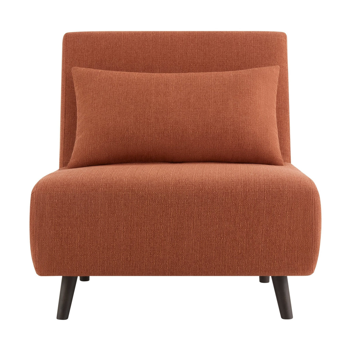 Seattle Single Click Clack Sofa Bed - Burnt Orange - DUSK
