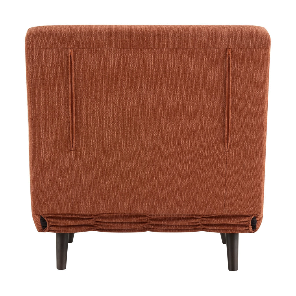Seattle Single Click Clack Sofa Bed - Burnt Orange - DUSK